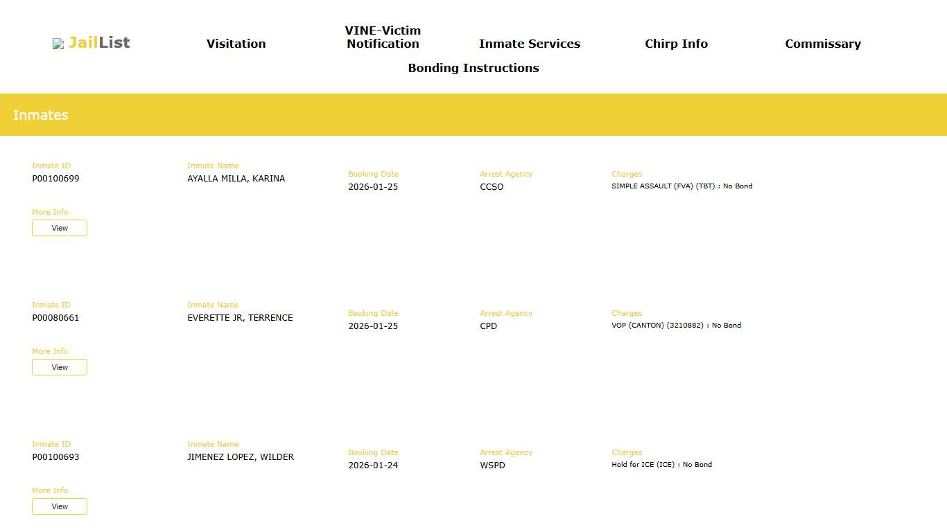 Cherokee County Inmate Search